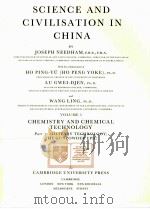SCIENCE AND CIVILISATION IN CHINA VOLUME 5 PART 7 SECTION 30 CONTINUED（1986 PDF版）