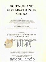 SCIENCE AND CIVILISATION IN CHINA VOLUME 5 PART 5 SECTION 33 CONTINUED（1983 PDF版）