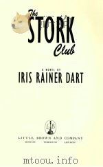 THE STORK CLUB 1992 PDF电子版封面 0316173320