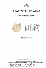 A FAREWELL TO ARMS THE WAR OF THE WORDS（1992 PDF版）