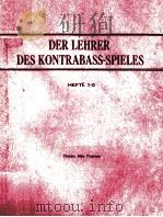 DER LEHRER DES KONTRABASS-SPIELES HEFTE 1-5（ PDF版）