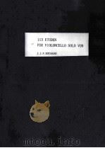 113 Violoncello Etuden Excises for Violoncello（ PDF版）