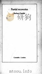 PARTIAL RECOVERIES 1986 PDF电子版封面 009466630X
