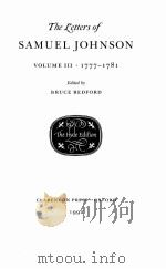 THE LETTERS OF SAMUEL JOHNSON VOLUME III 1777-1781（1992 PDF版）