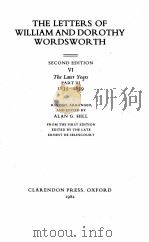 THE LETTERS OF WILLIAM AND DOROTHY WORDSWORTH SECOND EDITION VI THE LATER YEARS PART III 1835-1839（1982 PDF版）