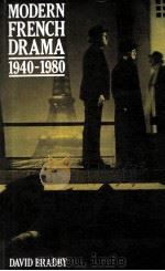 MODERN FRENCH DRAMA 1940-1980（1984 PDF版）