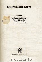 EZRA POUND AND EUROPE（1993 PDF版）