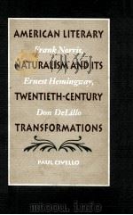 AMERICAN LITERARY FRANK NORRIS NATURALISM AND ITS ERNEST HEMINGWAY TWENTIETH-CENTURY DON DELILLO TRA 1994 PDF电子版封面 0820316490