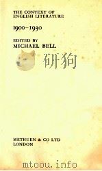 THE CONTEXT OF ENGLISH LITERATURE 1900-1930（1980 PDF版）
