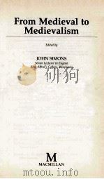 FROM MEDIEVAL TO MEDIEVALISM（1992 PDF版）