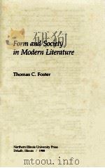 FROM AND SOCIETY IN MODERN LITERATURE（1988 PDF版）