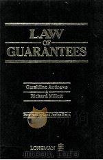 LAW OF GUARANTEES 1992 PDF电子版封面 0851215394