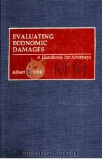 EVALUATING ECONOMIC DAMAGES 1991 PDF电子版封面 0899307639 ALBERT N.LINK