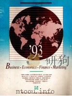 BUSINESS ECONOMICS FINANCE MARKETING 1993 PDF电子版封面