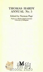 THOMAS HARDY ANNUAL No.5（1987 PDF版）