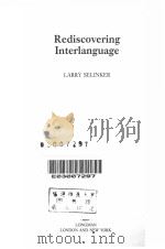 REDISCOVERING INTERLANGUAGE 1992 PDF电子版封面 0582064015