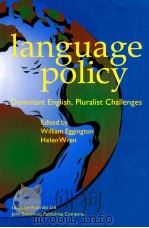 Language Policy 1997 PDF电子版封面 1556195176