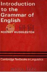 AN INTRODUCTION TO THE GRAMMAR OF ENGLISH（1988 PDF版）