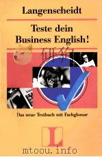 TESTE DEIN BUSINESS ENGLISH 1988 PDF电子版封面 3468385161