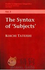 THE SYNTAX OF SUBJECTS（1994 PDF版）