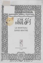 Le Marteau Sans Mitre 1954 PDF电子版封面 (法)P.Boulez曲