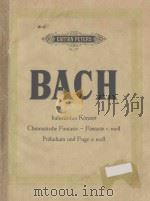 Italienisches Konzert Chromatische Fantasie - Fantasie c Moll Praludium nd Fuge a moll PDF电子版封面 (德)J.S.Bach曲