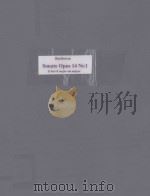 Beethoven Sonate Opus 14 Nr.1（ PDF版）