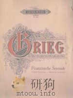 French Serenade op.62 Nr.3 PDF电子版封面 (挪威)Grieg曲