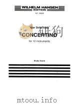 Concertino for 12 Instruments（1953 PDF版）