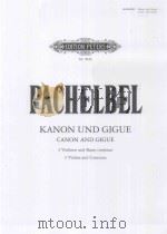 Kanon und Gigue fur Drei Violinen 1985 PDF电子版封面 (德)J.Pachelbel曲