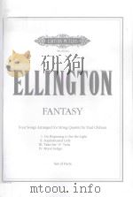 Fantasy Four songs Arranged for String Quartet by Paul Chihara（1944 PDF版）