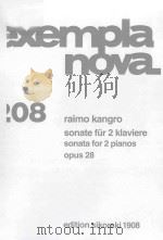 Sonate fur 2 Klaviere Opus 28（1995 PDF版）