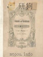 Andante und Variationen PDF电子版封面 (德)Schunann,R.曲