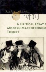 A CRITICAL ESSAY ON MODERN MACROECONOMIC MACROECONOMIC（1995 PDF版）