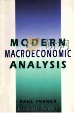 MODERN MACROECONOMIC ANALYSIS 1993 PDF电子版封面 0077077172