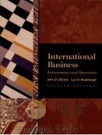 INTERNATIONAL BUSINESS:ENVIRONMENTS AND OPERATIONS SEVETH EDIYION 1995 PDF电子版封面 0201566265