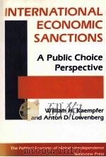INTERNATIONAL ECONOMIC SANCTIONS A PUBLIC CHOICE PERSPECTIVE 1992 PDF电子版封面 0813380456