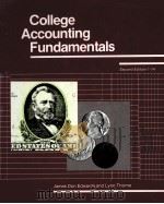 COLLEGE ACCOUNTING FUNDAMENTALS 1986 PDF电子版封面 0256031894