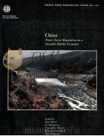 CHINA POWER REGULATION IN A SOCIAL MARKET ECONOMY（1997 PDF版）