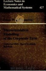 MICROSIMULATION MODELLING OF THE CORPORATE FIRM:EXPLORING MICRO-MACRO ECONOMIC RELATIONS 1995 PDF电子版封面 3540594434