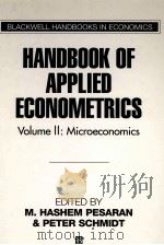 HANDBOOK OF QPPLIED ECONOMETRICS 1994 PDF电子版封面 1557862095