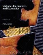 STATISTICS FOR BUSINESS AND ECONOMICS 1991 PDF电子版封面 0023791829