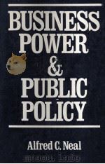 BUSINESS POWER AND PUBLIC POLICY 1981 PDF电子版封面 0030602688