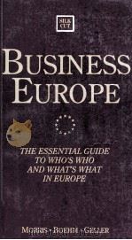 BUSINESS EUROPE:THE ESSENTIAL GUIDE TO WHO'S WHO AND WHAT'S WHAT IN EUROPE（1992 PDF版）