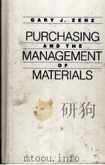 PURCHASING AND THE MANAGEMENT OF MATERIALS SIXTH EDITION 1987 PDF电子版封面 047181802X