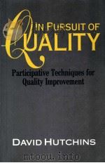 IN FURSUIT OF QUALITY 1990 PDF电子版封面 0273032313