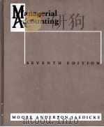 MANAGERIAL ACCOUNTING 1988 PDF电子版封面 0324118635