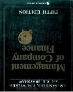 MANAGEMENT OF COMPANY FINANCE FIFTH EDITION 1990 PDF电子版封面 0412374706