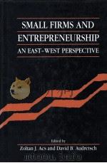 SMALL FIRMS AND ENTREPRENEURSHIP:AN EAST-WEST PERSPECTIVE 1993 PDF电子版封面 0521431158
