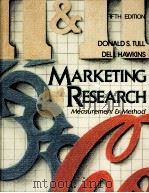 MARKETING RESEARCH FIFTH EDITION 1990 PDF电子版封面 0024218219